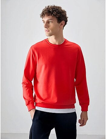 Sudadera lisa de hombre con cuello redondo tommy