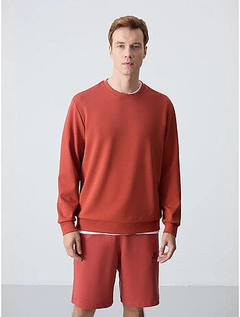 Sudadera lisa de hombre con cuello redondo tommy