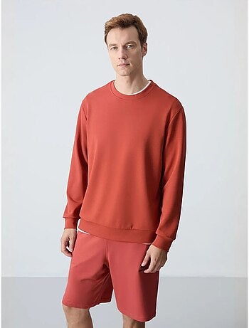 Sudadera lisa de hombre con cuello redondo tommy