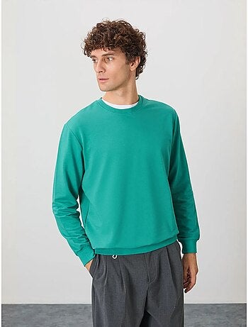 Sudadera lisa de hombre con cuello redondo tommy