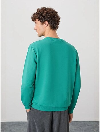Sudadera lisa de hombre con cuello redondo tommy