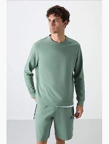 Sudadera lisa de hombre con cuello redondo tommy