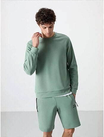 Sudadera lisa de hombre con cuello redondo tommy