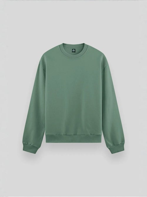 Sudadera lisa de hombre con cuello redondo tommy - Kiabi Sudadera lisa de hombre con cuello redondo tommy - Kiabi