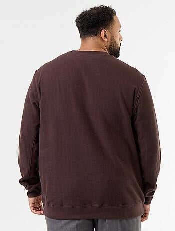 Sudadera lisa de punto acanalado