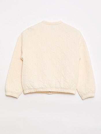 Sudadera lisa efecto afelpado - Fácil de Poner