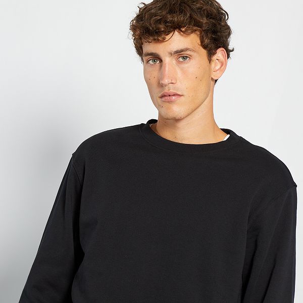 Sudadera lisa Hombre talla S-XXL - negro - Kiabi - 8,00€