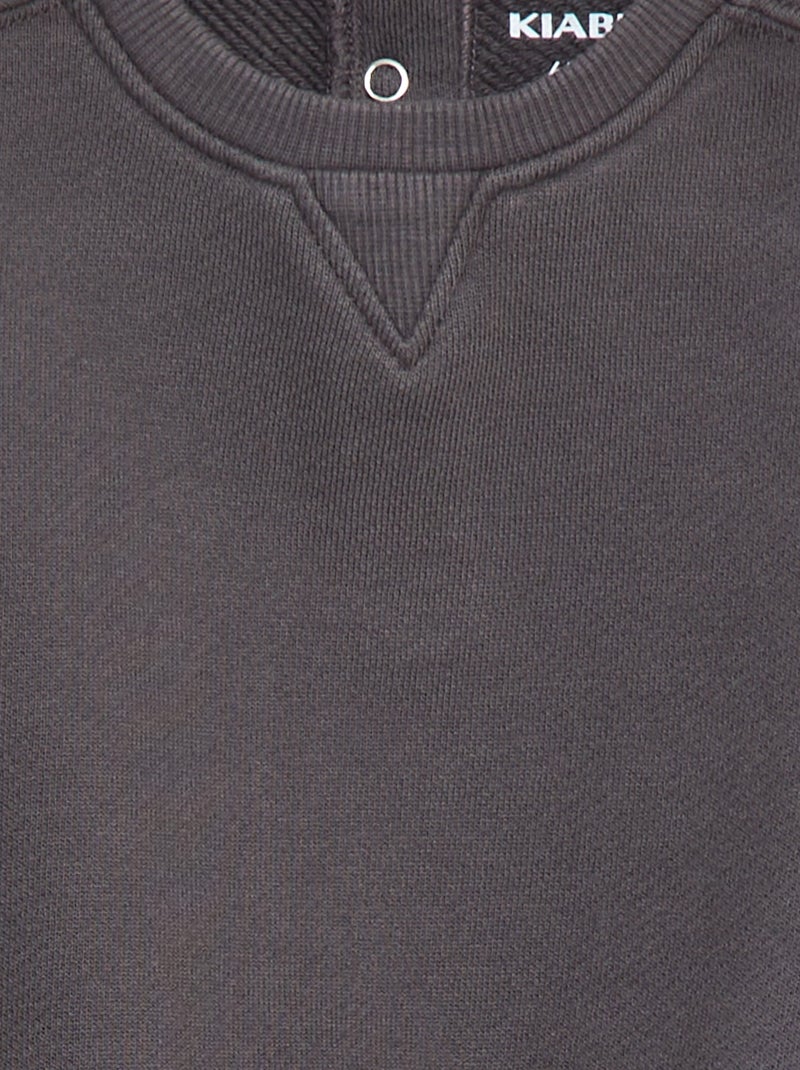 Sudadera lisa oversize gris - Kiabi