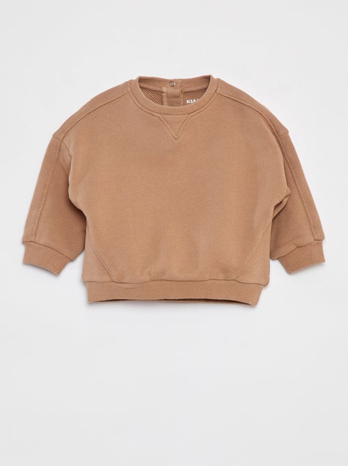 Sudadera lisa oversize - Kiabi