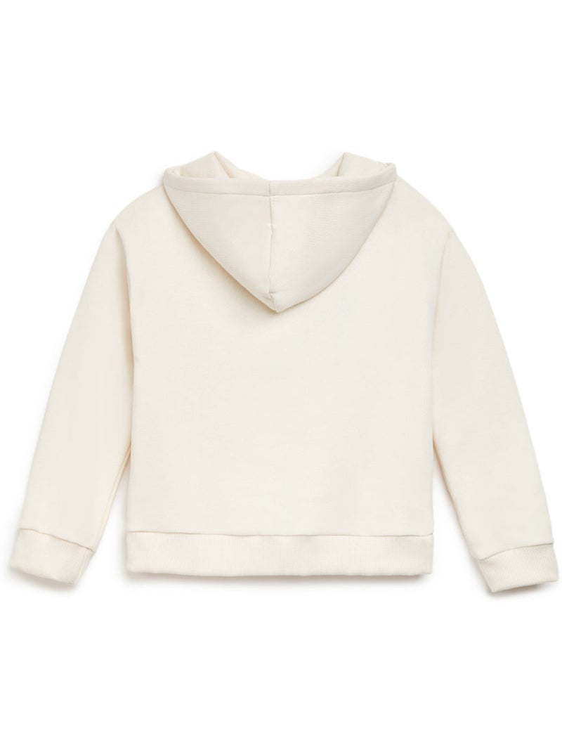 Sudadera Logo Tejido Afelpado Beige - Kiabi