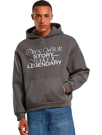 Sudadera make it legendary de suave para hombre - mister tee