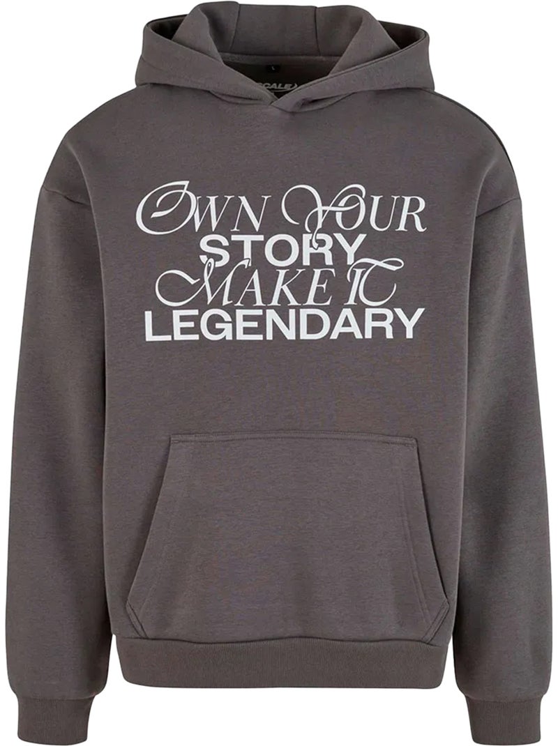 Sudadera make it legendary de suave para hombre - mister tee Gris gris antracita - Kiabi