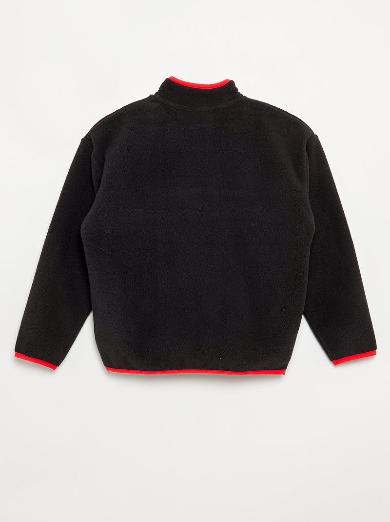 Sudadera 'Mario Bros' con bandas a contraste Negro - Kiabi