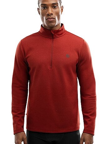 Sudadera media cremallera entrenamiento hombre fitness hombre torch