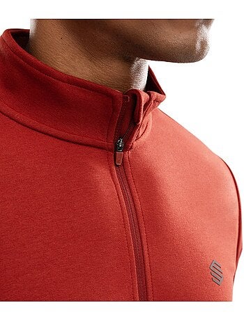 Sudadera media cremallera entrenamiento hombre fitness hombre torch