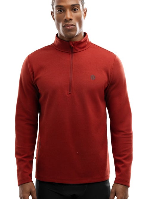 Sudadera media cremallera entrenamiento hombre fitness hombre torch - Kiabi Sudadera media cremallera entrenamiento hombre fitness hombre torch - Kiabi