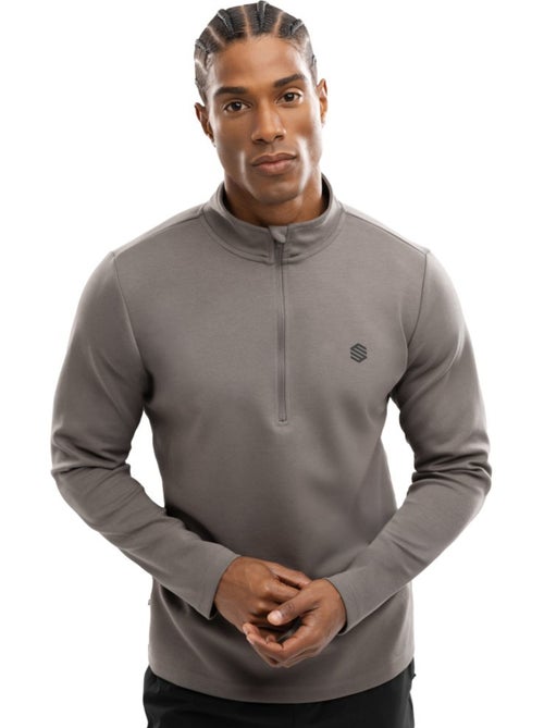 Sudadera media cremallera entrenamiento hombre fitness hombre troop - Kiabi Sudadera media cremallera entrenamiento hombre fitness hombre troop - Kiabi