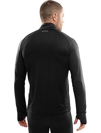 Sudadera media cremallera running hombre fitness hombre intuit