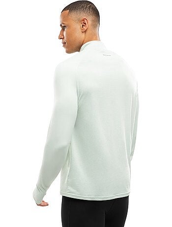 Sudadera media cremallera running hombre fitness hombre intuit
