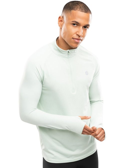 Sudadera media cremallera running hombre fitness hombre intuit - Kiabi Sudadera media cremallera running hombre fitness hombre intuit - Kiabi