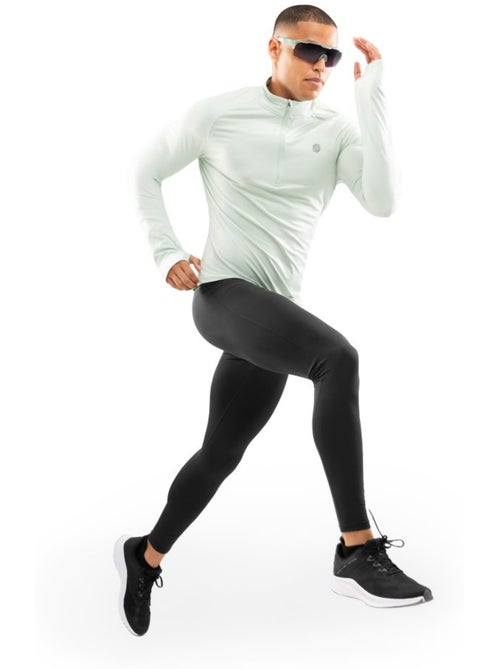 Sudadera media cremallera running hombre fitness hombre intuit - Kiabi Sudadera media cremallera running hombre fitness hombre intuit - Kiabi