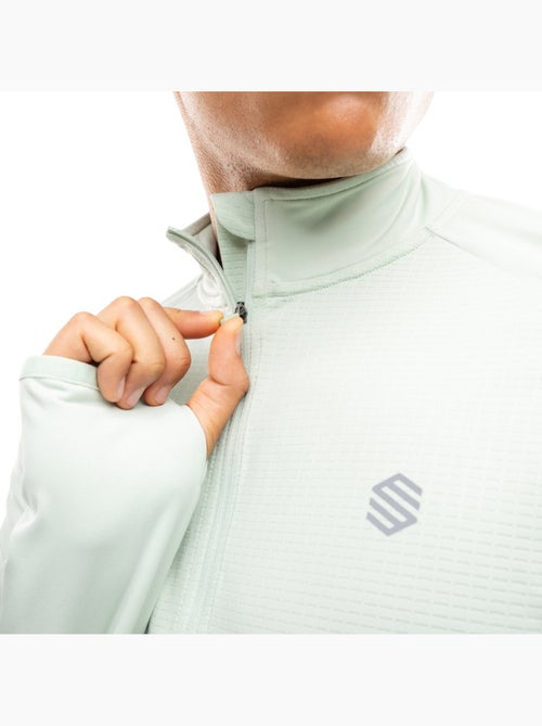 Sudadera media cremallera running hombre fitness hombre intuit - Kiabi Sudadera media cremallera running hombre fitness hombre intuit - Kiabi