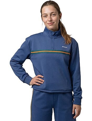 Sudadera media cremallera tenis mujer tenis mujer tiebreak-w navy