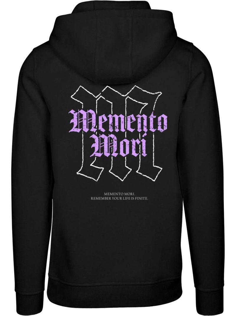 Sudadera memento mori diseño estampado en espalda para hombre - mister tee Negro - Kiabi