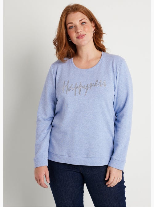 Sudadera mensaje cuello redondo - Afibel - Kiabi