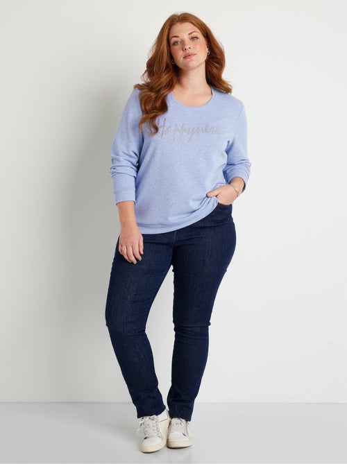 Sudadera mensaje cuello redondo - Afibel - Kiabi