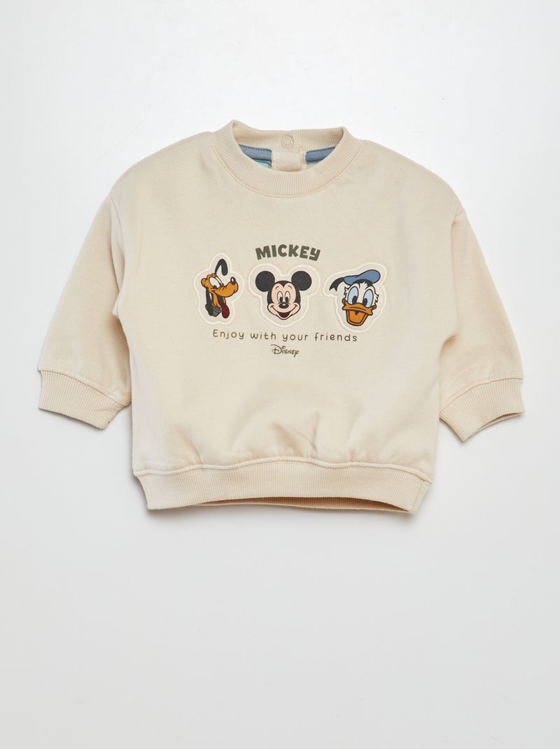 Sudadera 'Mickey and friends' 'Disney' con relieve BLANCO - Kiabi