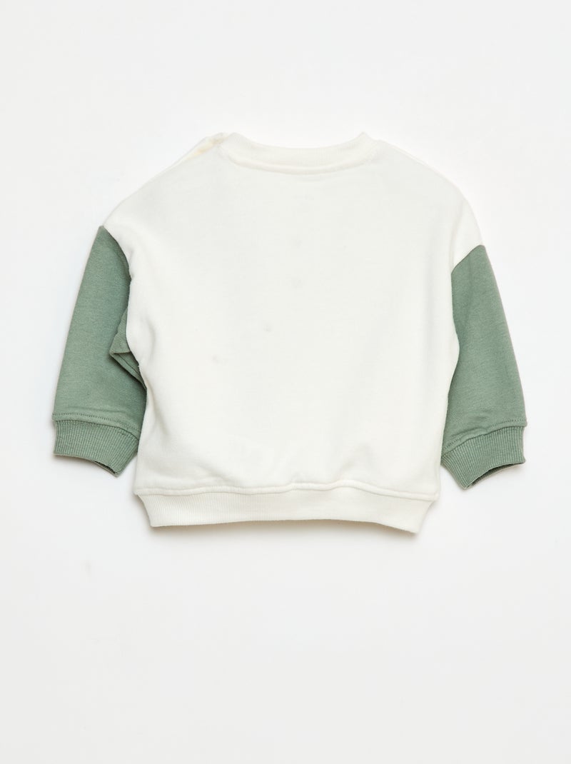 Sudadera 'Mickey' 'Disney' de cuello redondo Verde - Kiabi