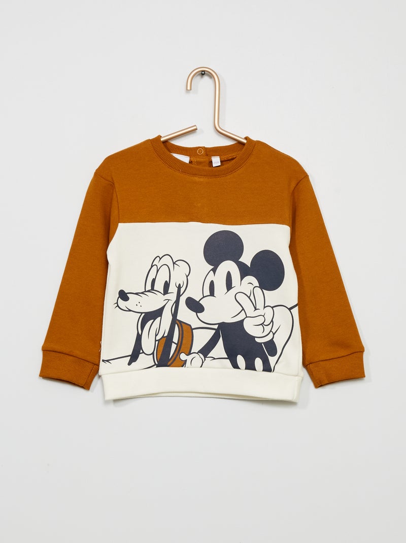 Sudadera 'Mickey' estilo 'colorblock' BLANCO - Kiabi