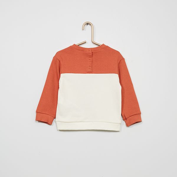 Sudadera 'Mickey' estilo 'colorblock' bebé niño - ROJO - Kiabi - 10,00€