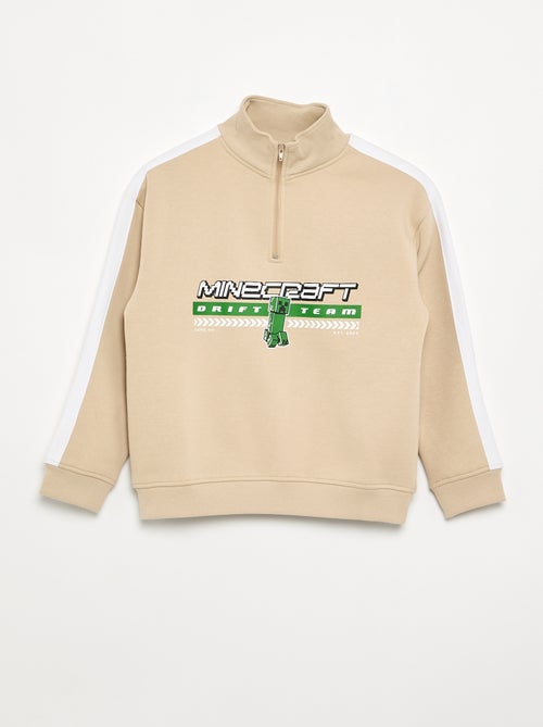Sudadera 'Minecraft' con cuello de camionero - Kiabi