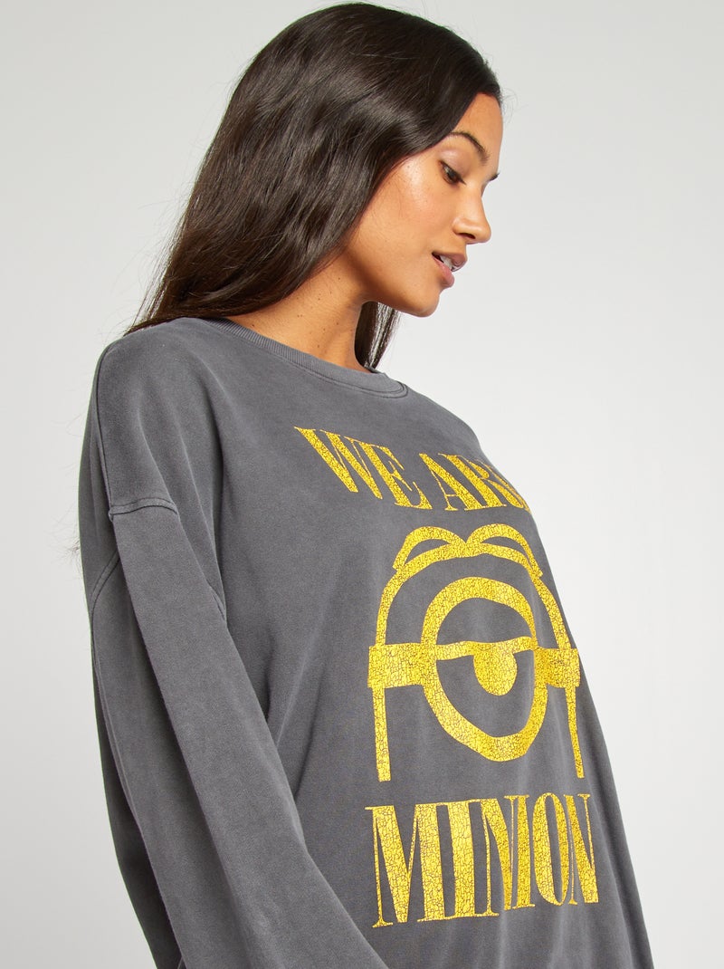 Sudadera 'Minions' con cuello redondo NEGRO - Kiabi