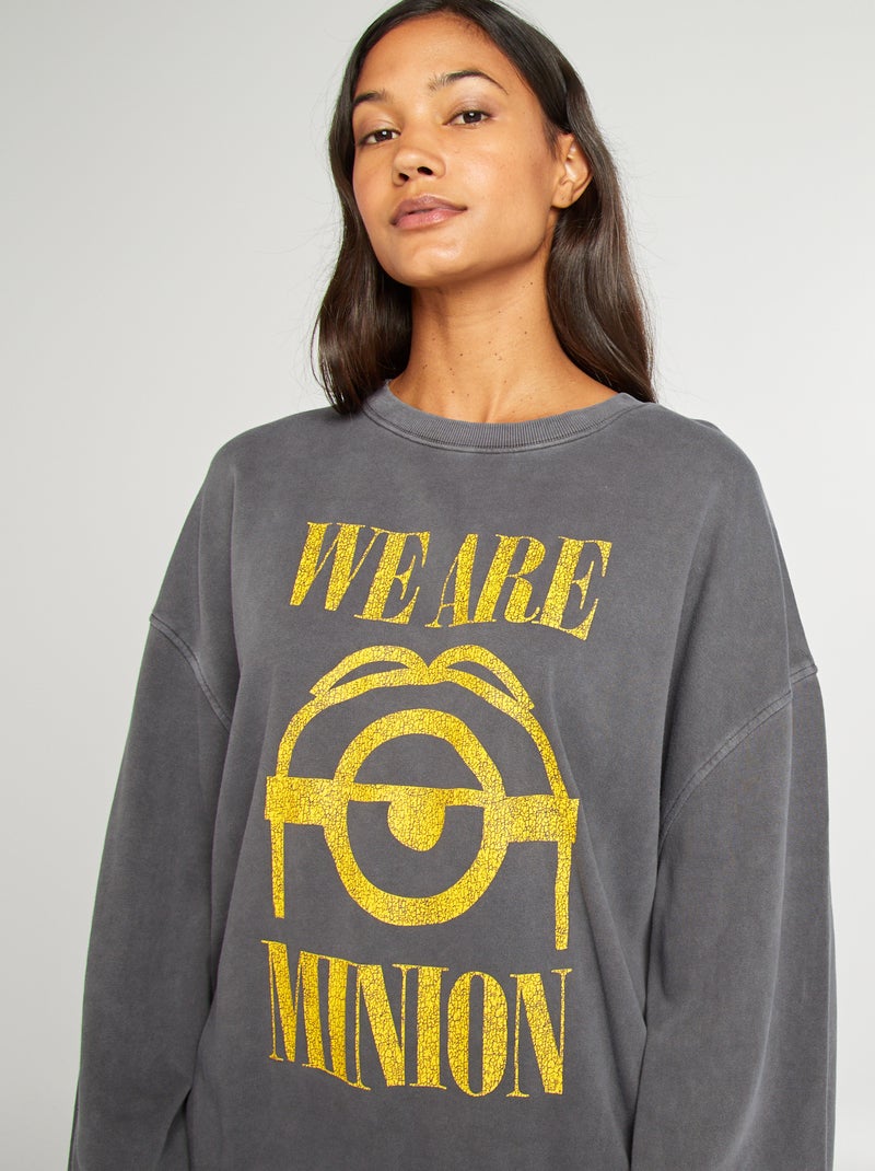Sudadera 'Minions' con cuello redondo NEGRO - Kiabi