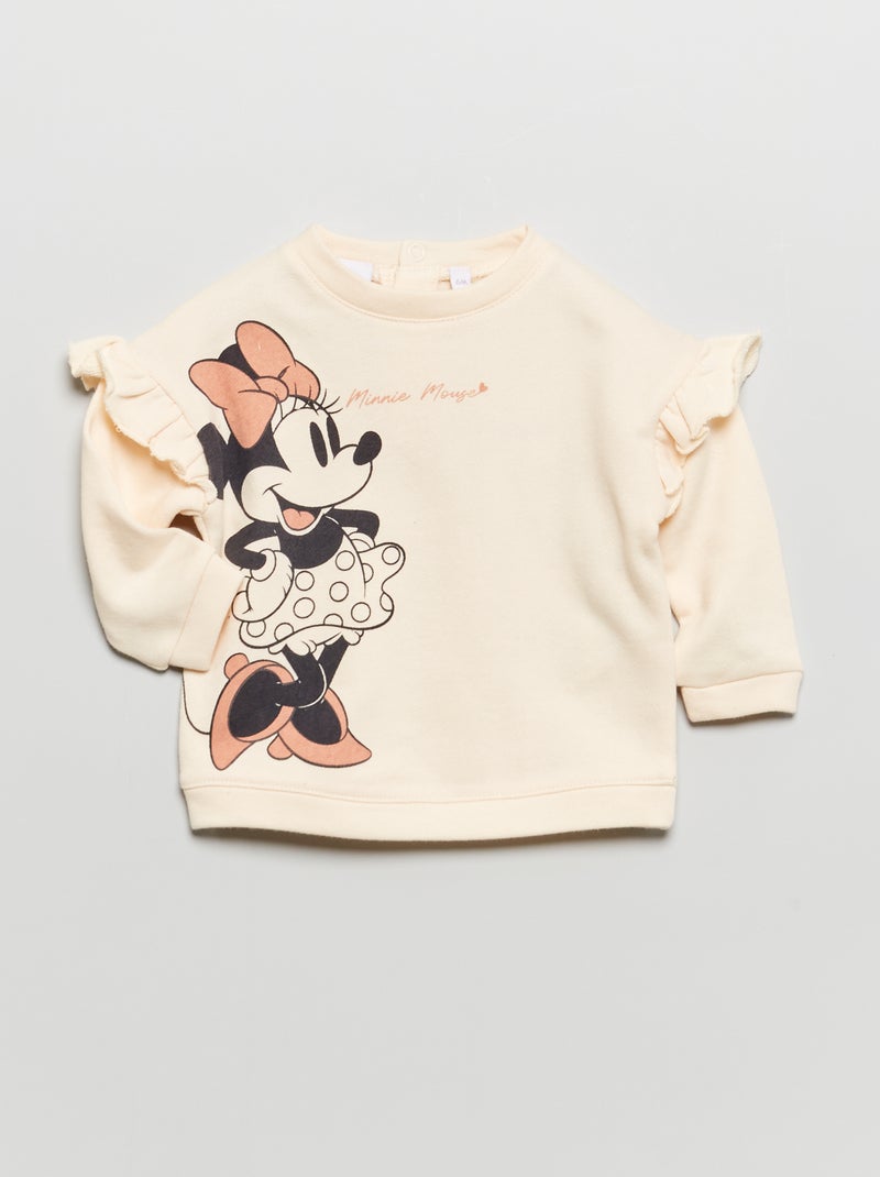 Sudadera 'Minnie' de 'Disney' de felpa BLANCO - Kiabi