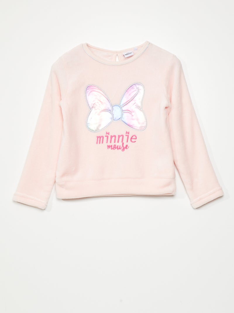 Sudadera 'Minnie' de tejido polar ROSA - Kiabi