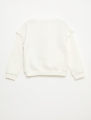 Sudadera 'Stitch' 'Disney' con volantes en las mangas