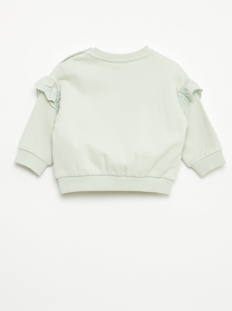Sudadera 'Minnie' 'Disney' con volantes en las sisas Verde - Kiabi