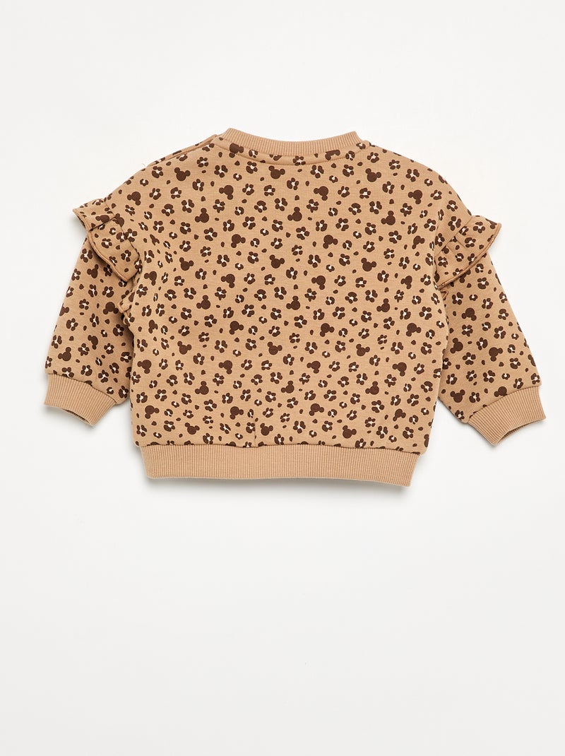 Sudadera 'Minnie' 'Disney' con volantes en los hombros Beige - Kiabi