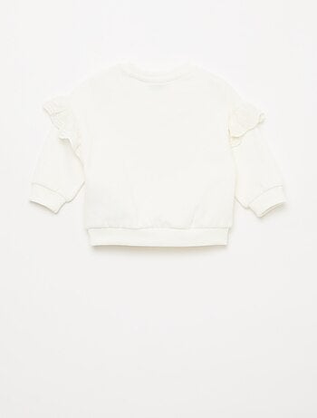 Sudadera 'Minnie' 'Disney' de manga larga con volantes bordados