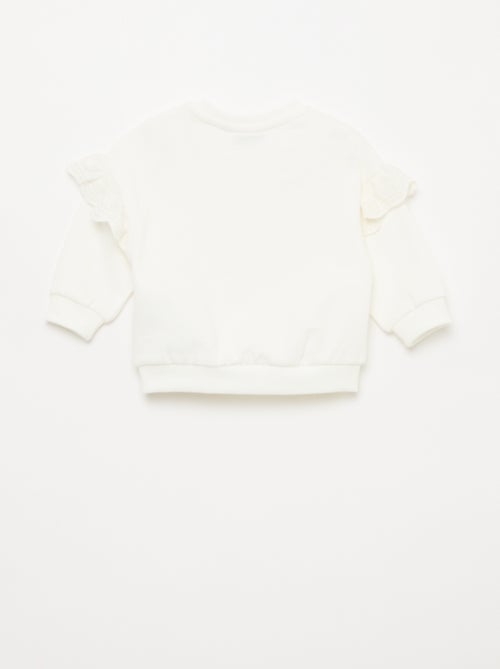 Sudadera 'Minnie' 'Disney' de manga larga con volantes bordados - Kiabi