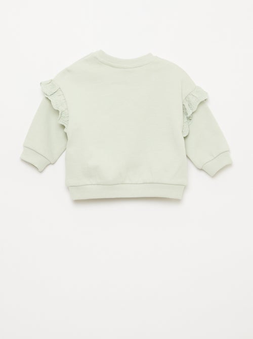 Sudadera 'Minnie' 'Disney' de manga larga con volantes bordados - Kiabi