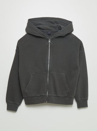 Sudadera mixta con capucha y cremallera