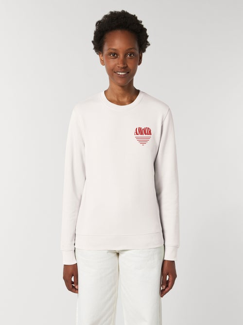 Sudadera Mujer - AMOUR COEUR 2 - Kiabi Sudadera Mujer - AMOUR COEUR 2 - Kiabi