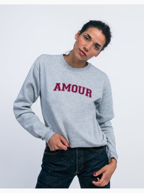 Sudadera Mujer - AMOUR TYPO USA - Kiabi Sudadera Mujer - AMOUR TYPO USA - Kiabi