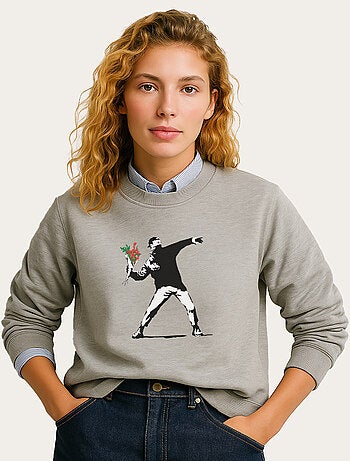Sudadera Mujer - BANKSY LOVE