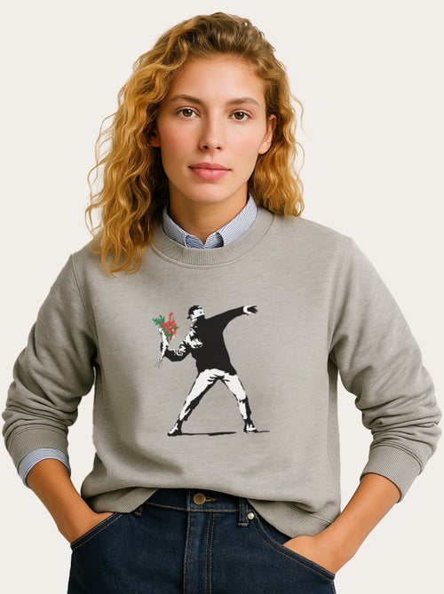 Sudadera Mujer - BANKSY LOVE - Kiabi